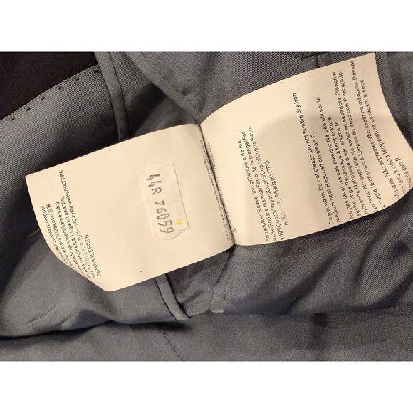 Rare Vtg Hugo Boss Blazer Mens 44R Black Two Button Suit Jacket Classic $700 - Picture 14 of 16